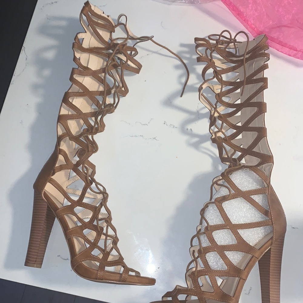Lace up heels